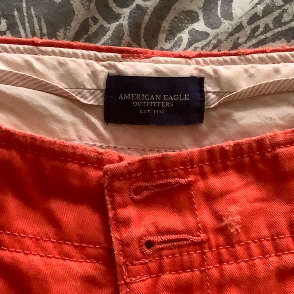 Women orange capris
